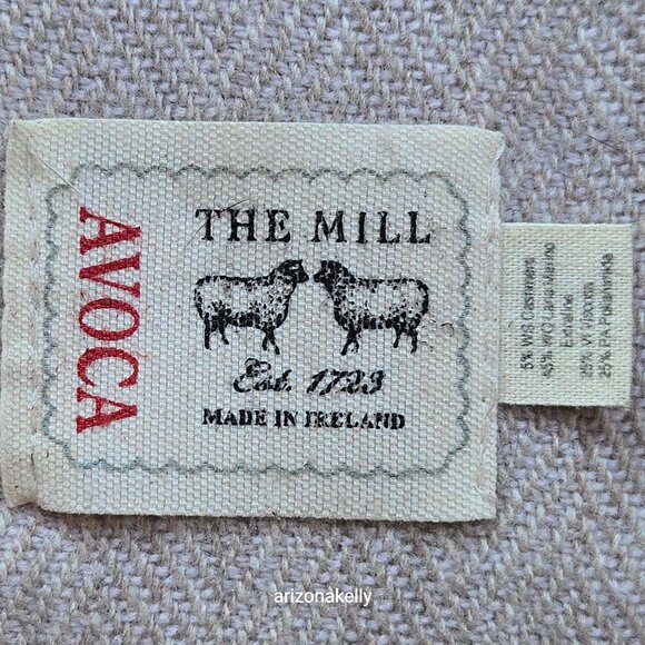 Avoca Wool Cashmere 4 Panel Herringbone Oversized Scarf Ireland - Picture 4 of 11